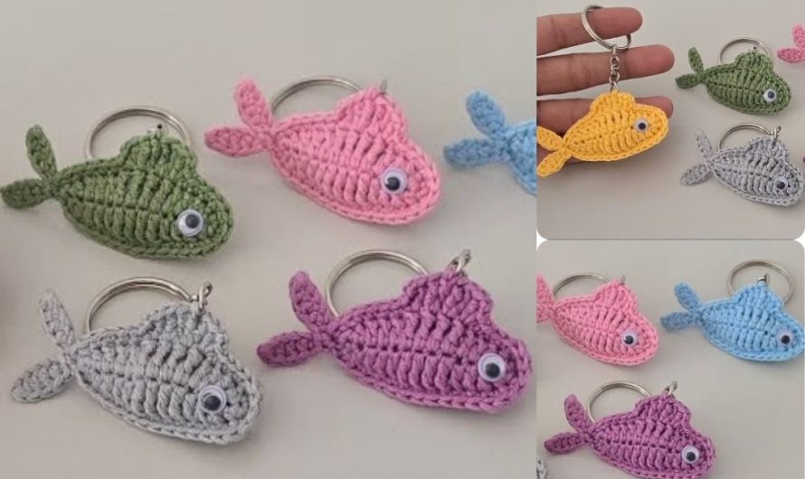 Crafting Cutest Catch: Your Guide to a Handmade Amigurumi Fish Keychain!
