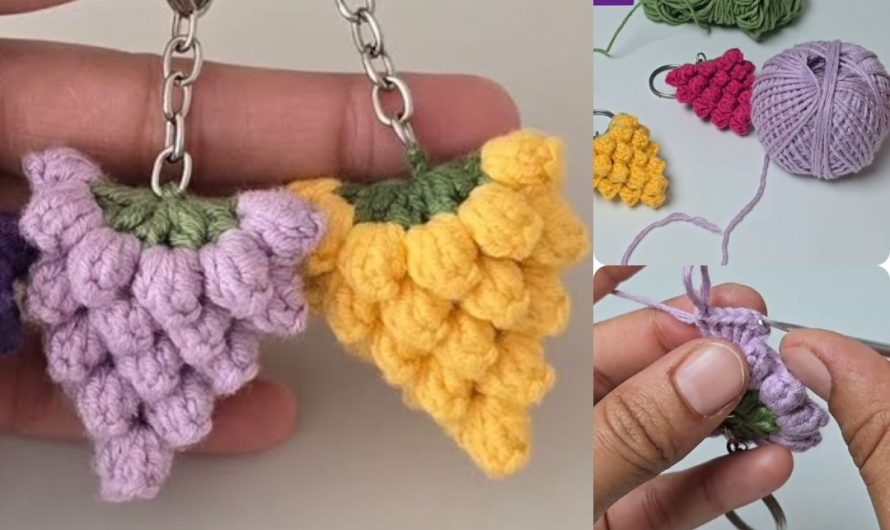 Sweet & Simple: How to Crochet an Adorable Grape Keychain
