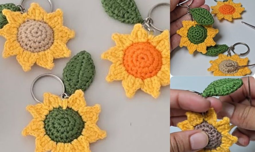 Bloom into Creativity: Crochet Your Own Adorable Sunflower Keychain!