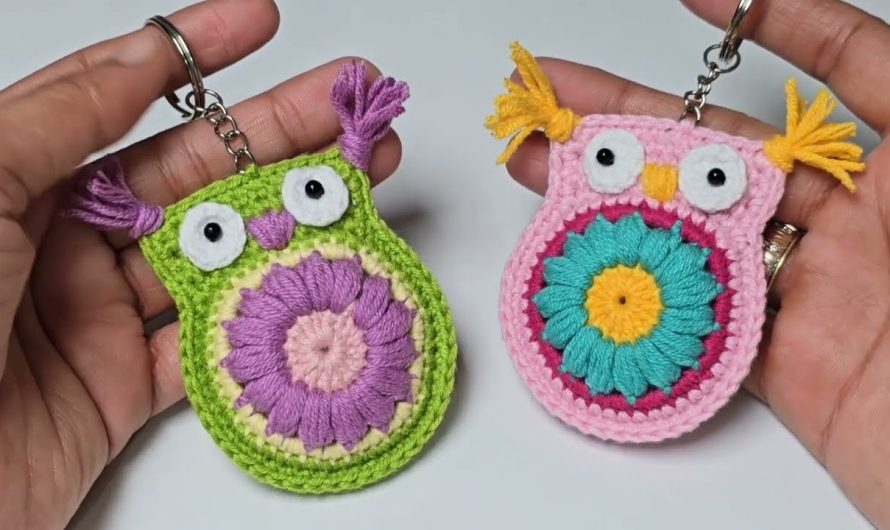 Hoot-ifully Handmade: Crochet Your Own Adorable Owl Keychain!