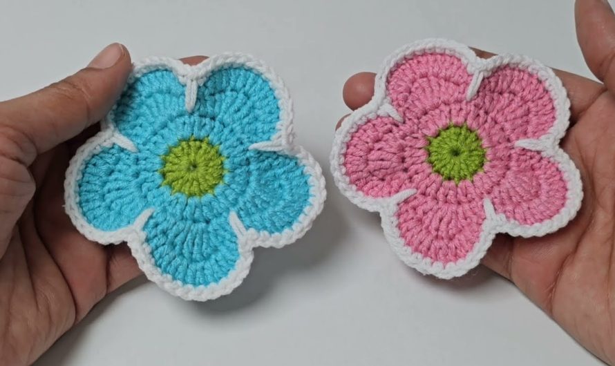 Blossom Your Table: Crochet a Charming Daisy Flower Coaster!