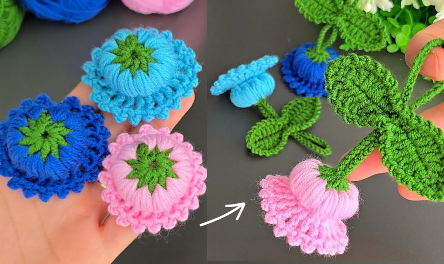 How I Made Money with This Super Easy Crochet Flower Keychain!