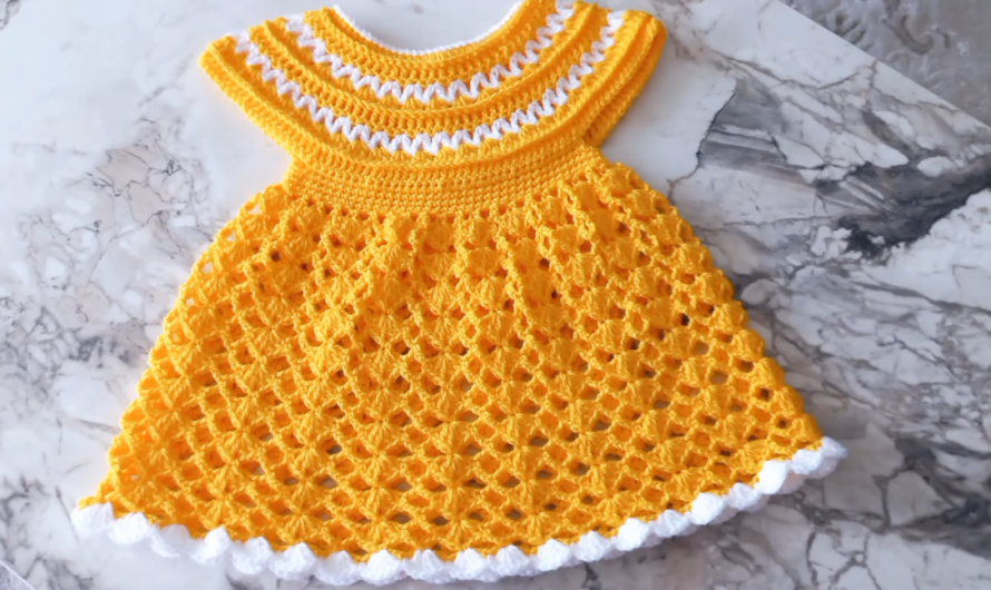 How to Make an Elegant & Easy Crochet Baby Dress Pattern