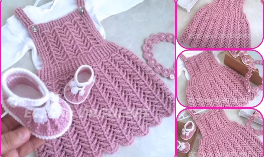 How to Make a Crocheted Beautiful Patterned Knitted Salopet Dress