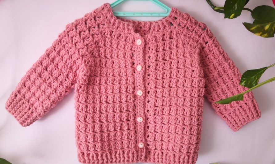 How to Make a Very Easy Crochet Baby Cardigan