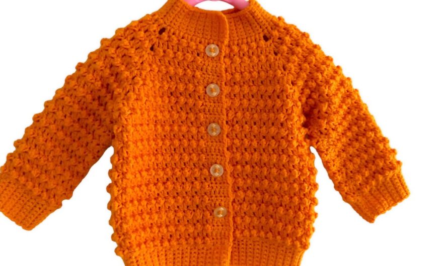 How to Crochet a Baby Vest/Cardigan/Jacket (0–6 Months)