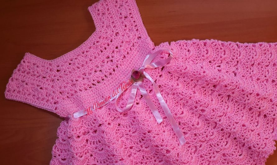 How to Make Pink Crochet Baby Dress – Step-by-Step Tutorial (Part 1 of 2)