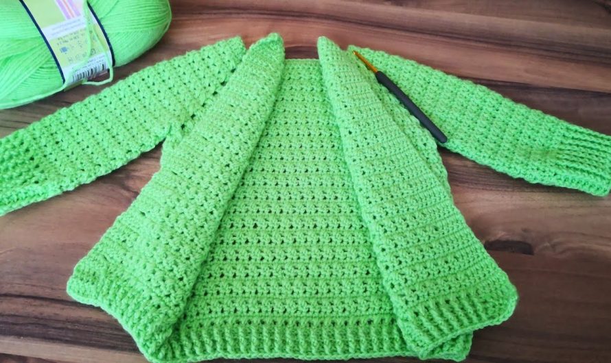 Easy Crochet Baby Jacket/Cardigan/Vest for Beginners