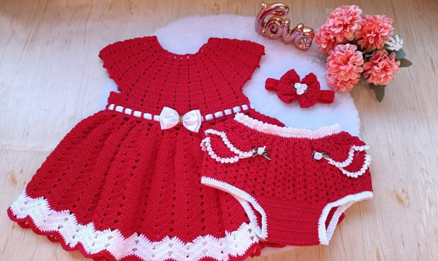 How to Make a Crochet Dress for Children (6 to 9 Months)