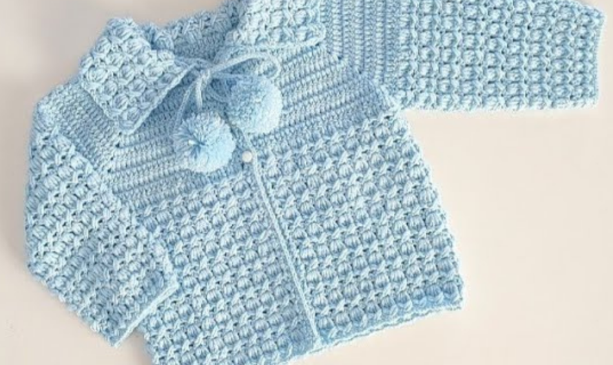 How to Make a Crochet Baby Cardigan / Baby Jacket