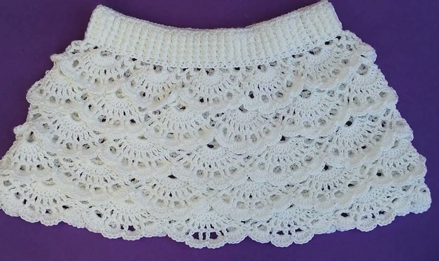 How to Make Crochet Ruffle Skirt and Blouse
