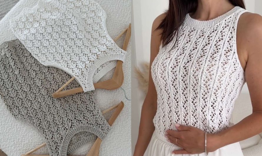 How to Make a Delicate Openwork Knitted Top (Step-by-Step Guide)