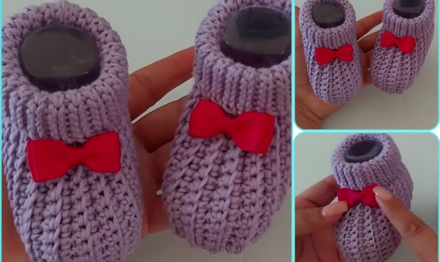 🧶 HOW TO MAKE THE EASIEST & FASTEST CROCHET BOOTS – STEP BY STEP