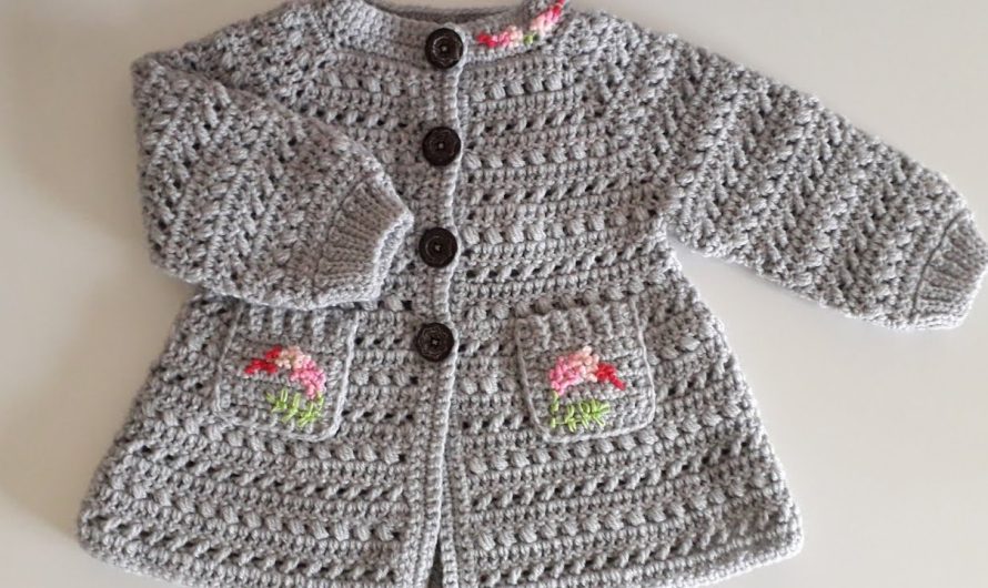 🧶 How to Crochet a Girl’s Coat (Step-by-Step Guide)