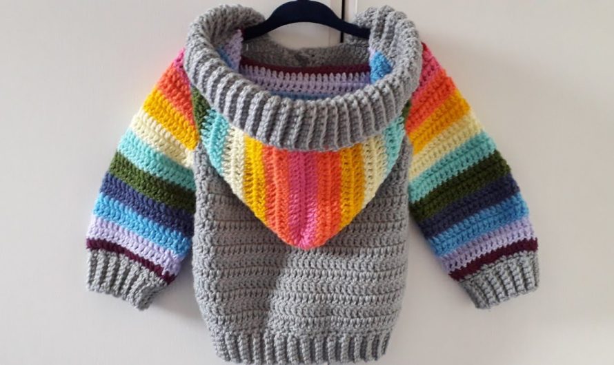 🧶 How to Crochet a Cool Baby Hoodie (0–12 Months)