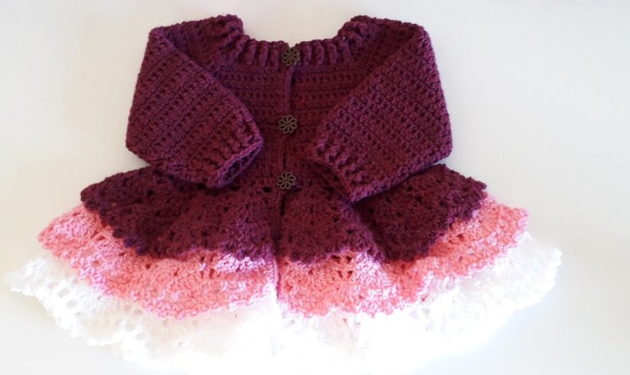 How to crochet a layered cardigan