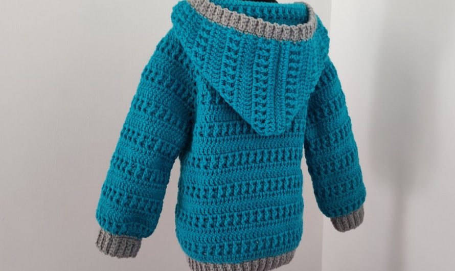 How to crochet a pullover hoodie for children