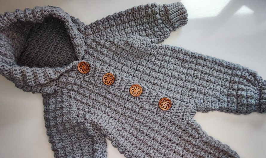 🧶 How to Crochet a Warm Baby Bodysuit (Beginner–Intermediate)