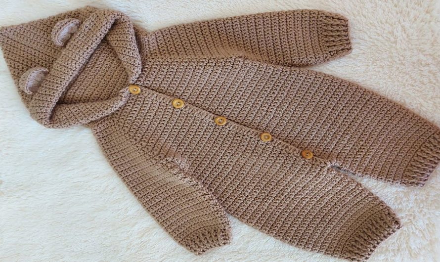 🧶 How to Make a Crochet Romper or Jumpsuit with Hood and Ears