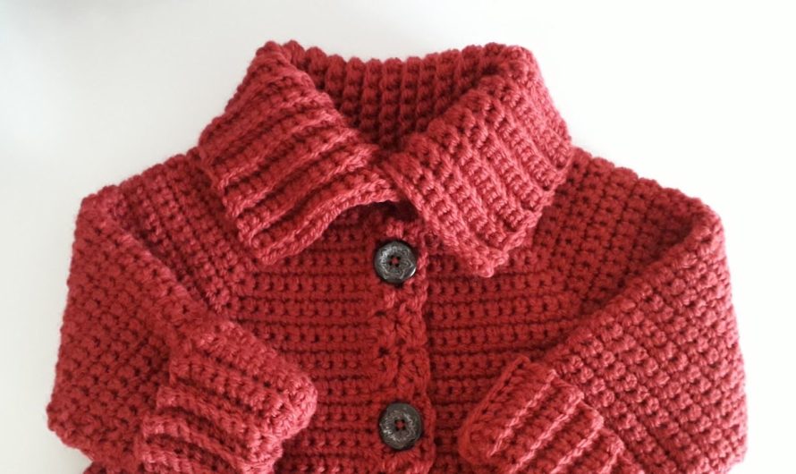 🧶 How to Crochet a High-Neck Coat (Detailed Guide)