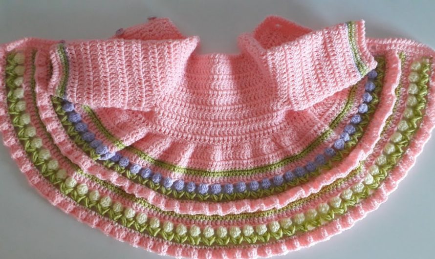 🧶 How to Crochet the “Carnival” Baby Cardigan