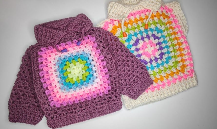 How to Crochet a Granny Square Pullover (Ages 1–5 Years)