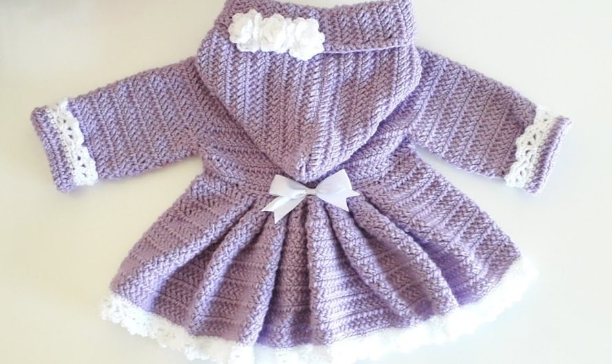 🧵 How to Crochet a Hooded Coat for a Baby Girl