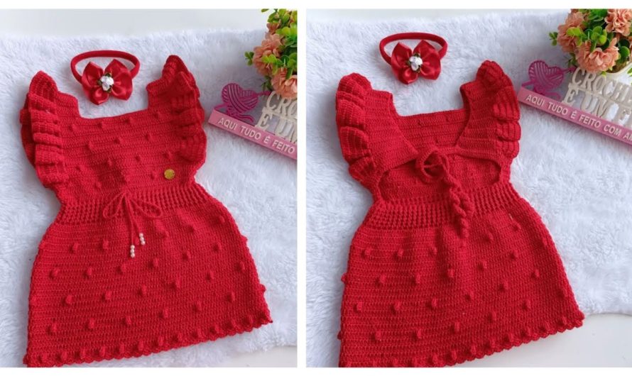 👗 How to Make a Children’s Crochet Dress (Size 1 Year)