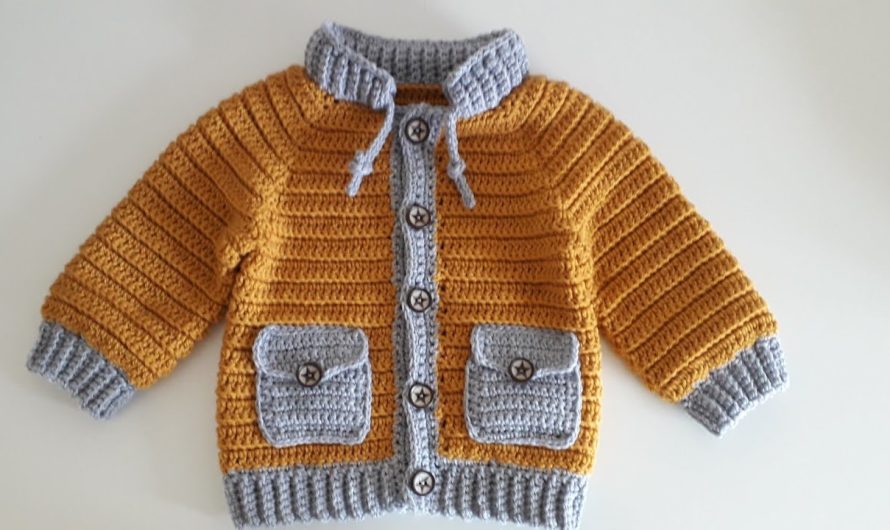 🧵 How to Crochet a Boys’ Jacket With Pockets (Step-by-Step Guide)