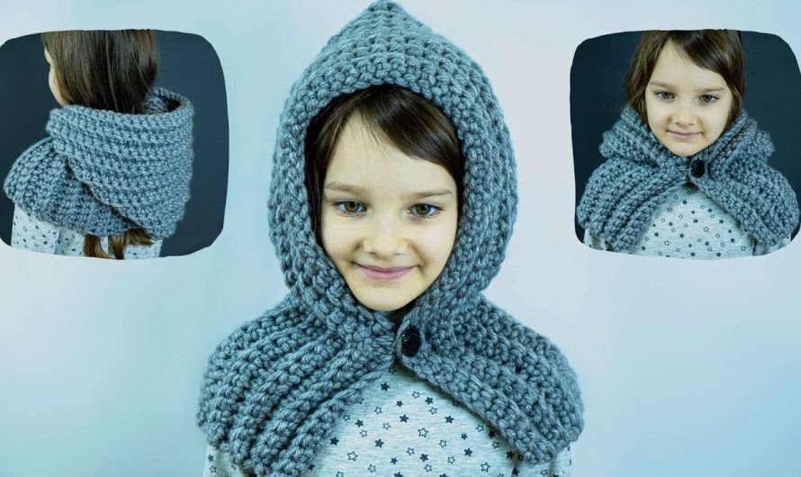 ⭐ How to Make a Warm Hood-Scarf / Snood With a Button