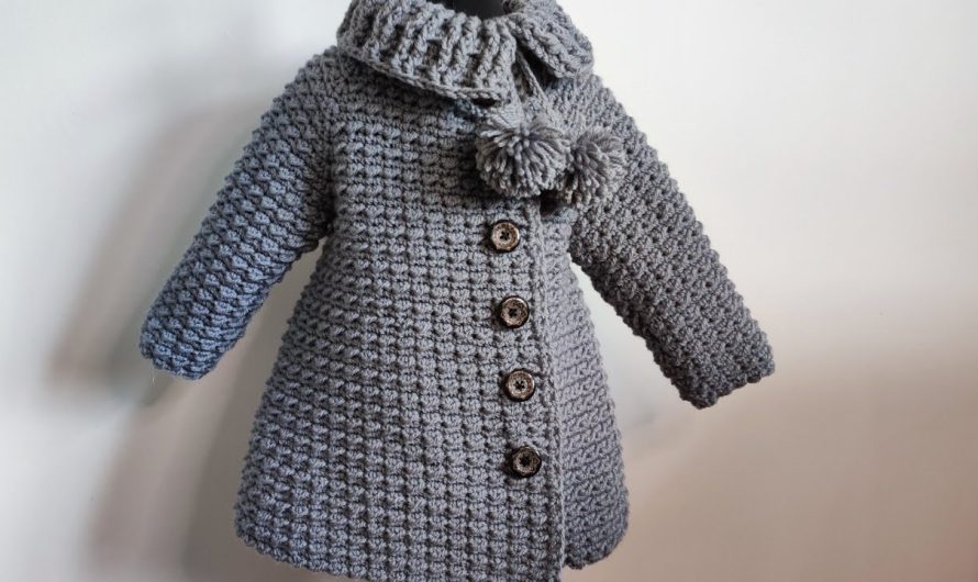 ❄️ Crochet Coat for a Girl – “Snowdrop”