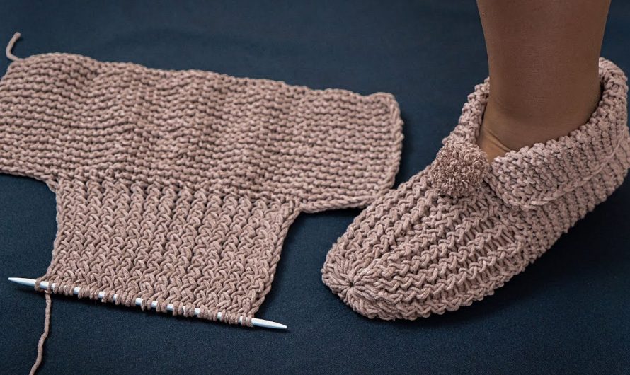🧶 How to Make Knitted Slippers Easily and Simply