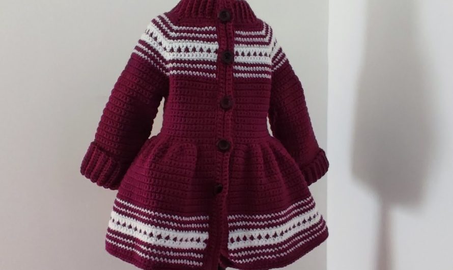 How to Crochet a “Winter’s Tale” Cardigan/Coat for Girls