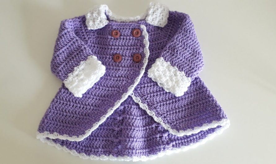 🧥 How to Crochet a Double-Breasted Baby Coat