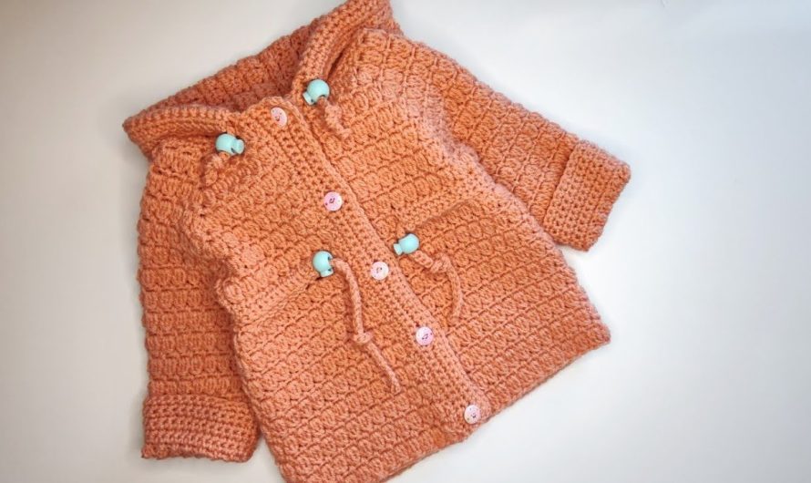 ☔ How to Crochet a “Raincoat” Baby Hoodie