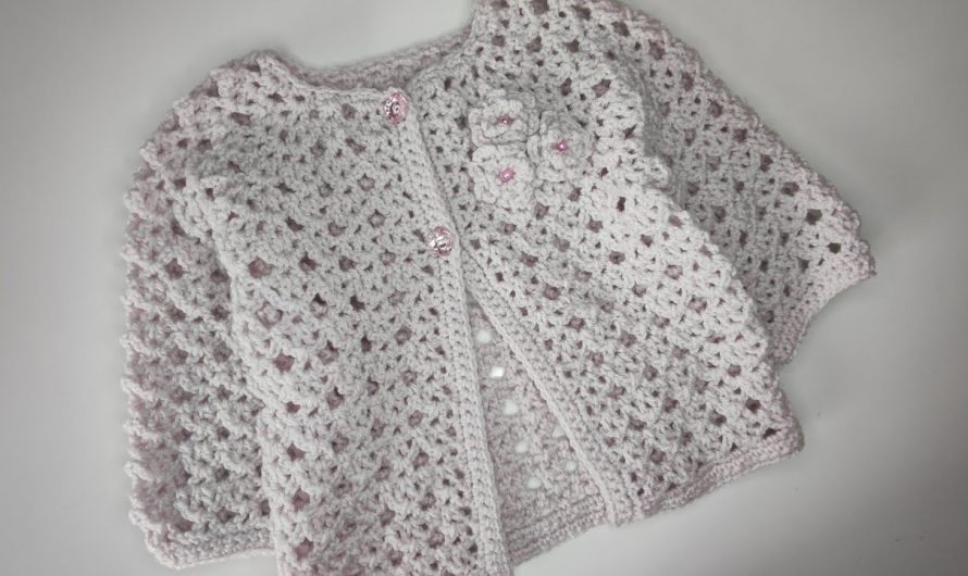 How to Crochet a Spring / Summer Lace Cardigan for Girls (1–5 Years)